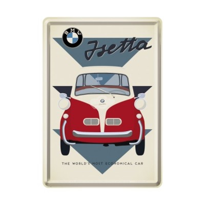 Blechpostkarte "Isetta Economical Car – BMW" - Nostalgic Art