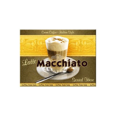 Magnet "Latte Macchiato - Coffee & Chocolate" Nostalgic Art-Auslaufartikel