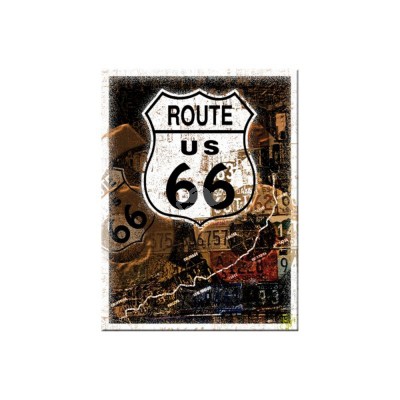 Magnet "Road 66 Rost - US Highways" Nostalgic Art
