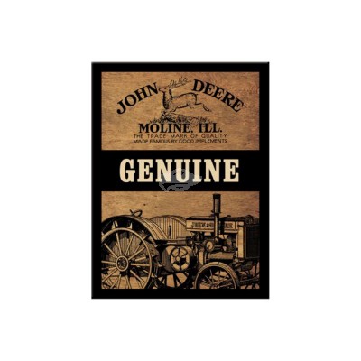 Magnet "Genuine - John Deere" Nostalgic Art-Auslaufartikel 