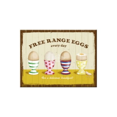 Magnet "Free Range Eggs - Home & Country" Nostalgic Art 