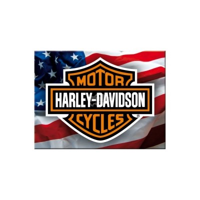 Magnet "Harley Davidson - USA Logo" Nostalgic Art
