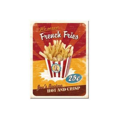 Magnet "French Fries - USA" Nostalgic Art