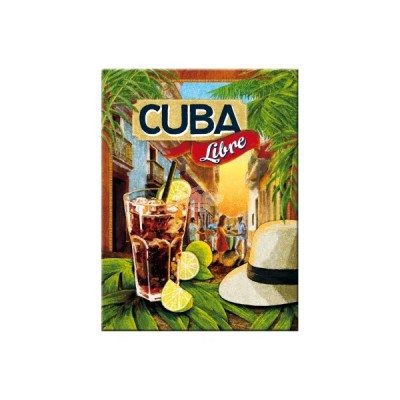 Magnet "Cuba Libre - Bier und Spirituosen" Nostalgic Art 