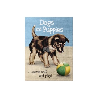 Magnet "Dogs an Puppies - Animal Club" Nostalgic Art 