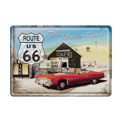 Blechpostkarte "Route 66 The mother road" Nostalgic Art 