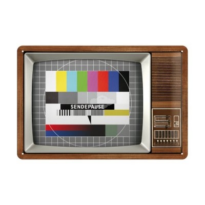 Blechschild "Retro TV" Nostalgic Art