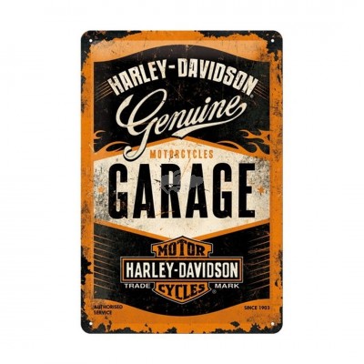 Blechschild "Garage – Harley Davidson" Nostalgic Art