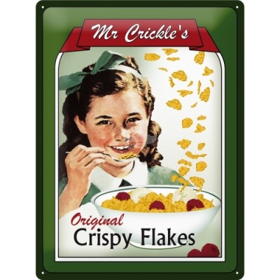 Blechschild "Mr. Crickles Crispy Flakes" Nostalgic Art