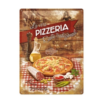Blechschild "Pizzeria" Nostalgic Art