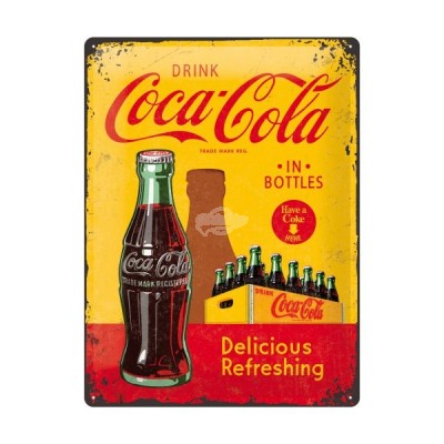 Blechschild "In Bottles - Coca Cola" Nostalgic Art