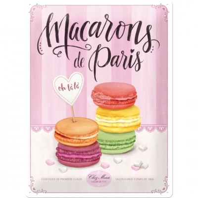 Blechschild „Macarons“ Nostalgic Art