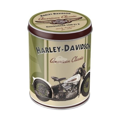 Vorratsdose Rund "Harley Davidson - Knucklehead" Nostalgic Art