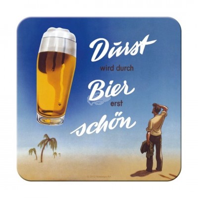 Untersetzer "Bier Durst“ Nostalgic Art