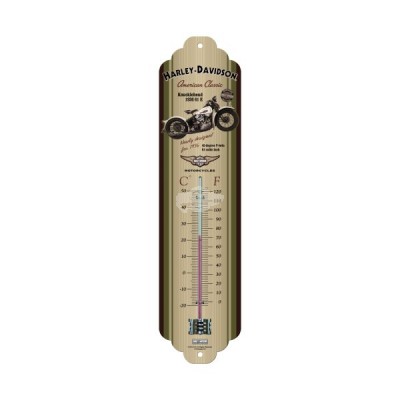 Thermometer "Harley Davidson - Kucklehead" Nostalgic Art