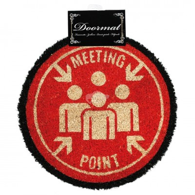 Fußmatte "Meeting Point" - rund 