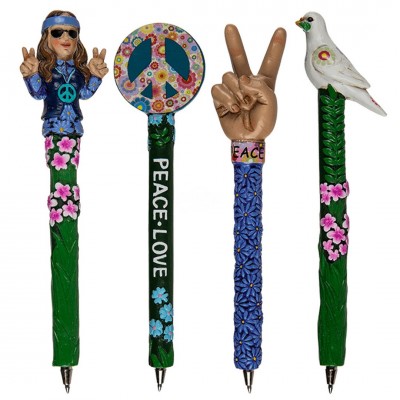 Kugelschreiber ''Peace-Hippie'' - versch. Designs