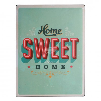 Blechschild Nostalgie "Home sweet Home"