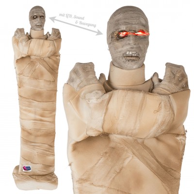 Halloween Figur "Mumie" mit LED, Sound & Bewegung 