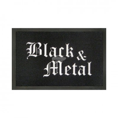 Fußmatte - Black & Metal