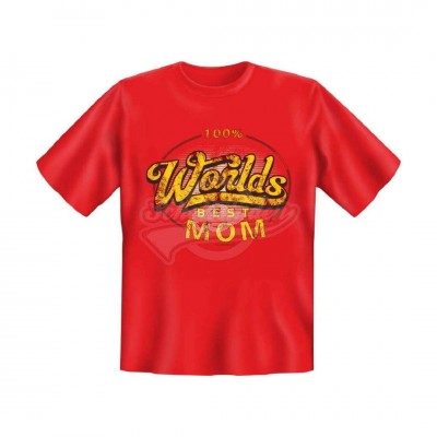 T-Shirt "100% Worlds best Mom" - Größe XL