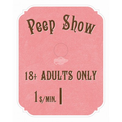 Türspion-Sticker "Peep Show"